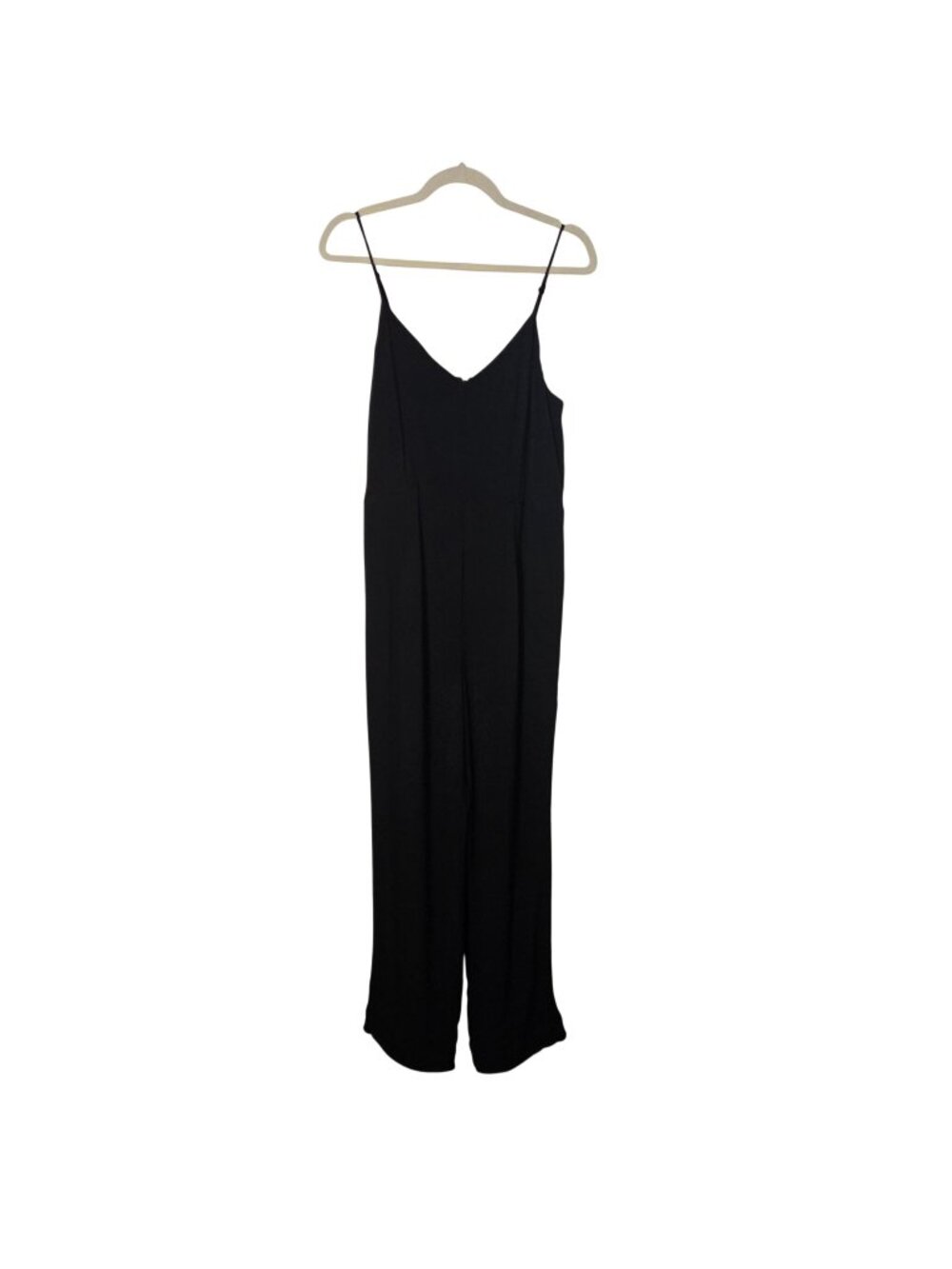 Anthropologie The Essential Jumpsuit 100% Viscose in Black Size 10